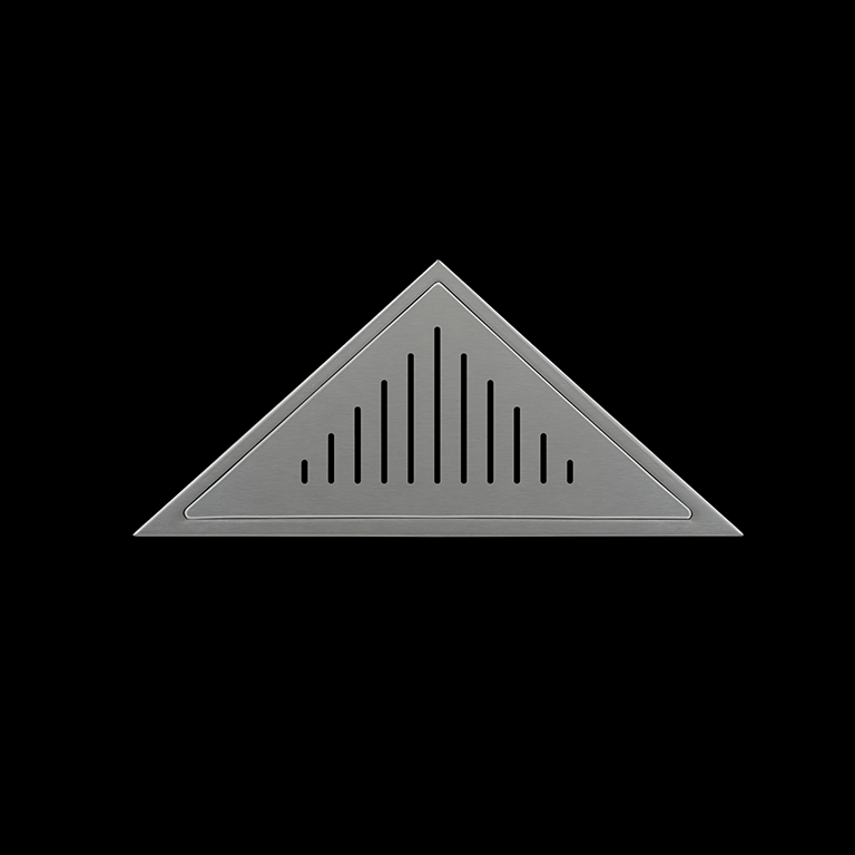 triangular drains brushed finish 4