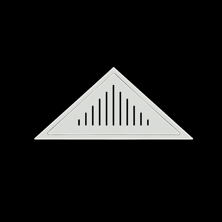 triangular drains white 4