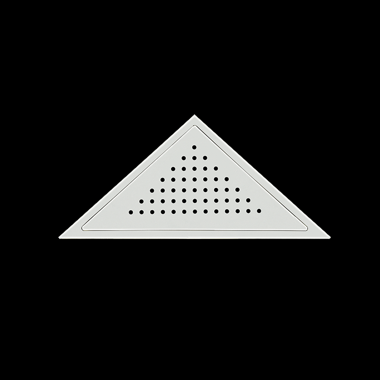 triangular drains white 5