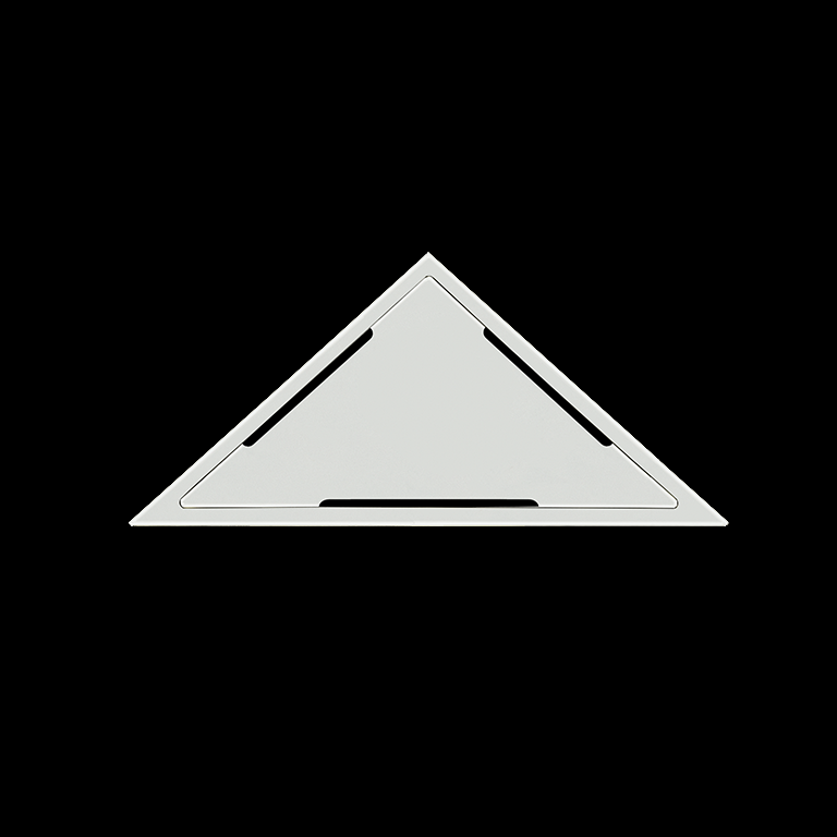 triangular drains white 6